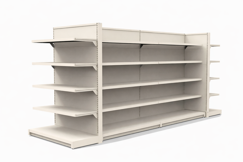 Gondola Shelving Unit – Plain Back Panel, H200×D40×L100 cm 40+4×40