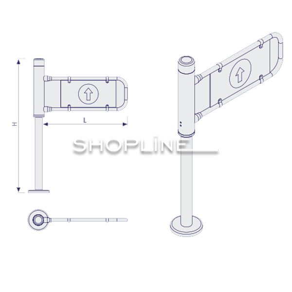 بوابة الوصول الميكانيكية اليسرى