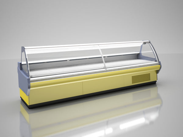 تقديم فوق المنضدة - زجاج مارينا المنحني - قابل للتوصيل