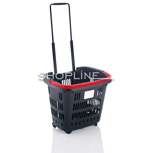 34L Shopping Basket on Wheels