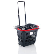 34L Shopping Basket on Wheels
