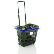 34L Shopping Basket on Wheels