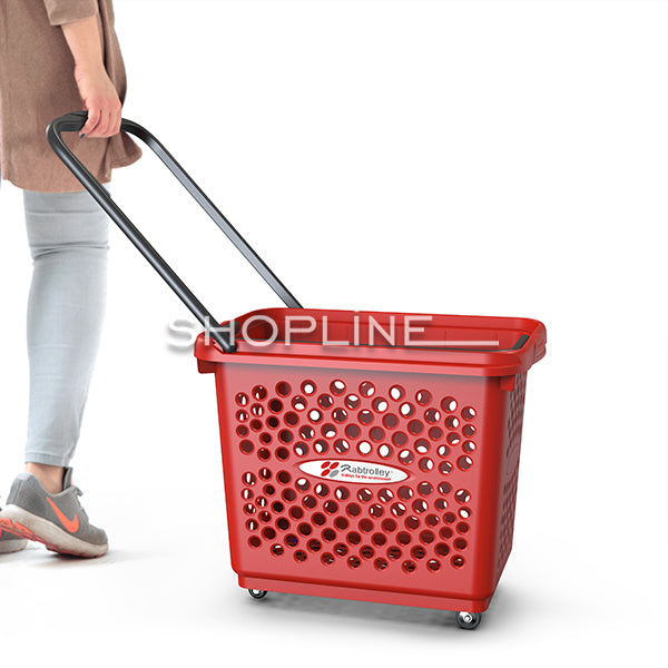 سلة سعة 55 لترًا على عجلات