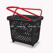 55 Liter Basket on Wheels Black body