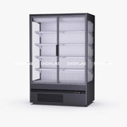 ثلاجة عرض Frameless بدون إطار - نظام تبريد مدمج 