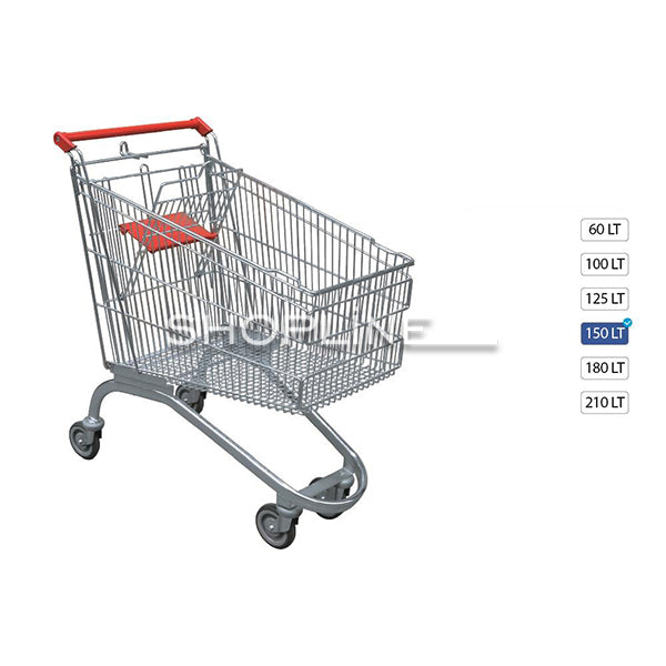 Steelcar Shopping Trolley With Baby Seat (60L - 210 L)