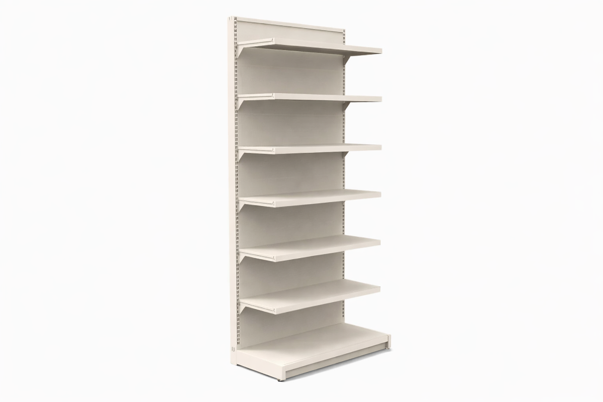 Economy Wall Shelving Unit – Plain Back Panel, H240×D40×L100 cm 40+4×40