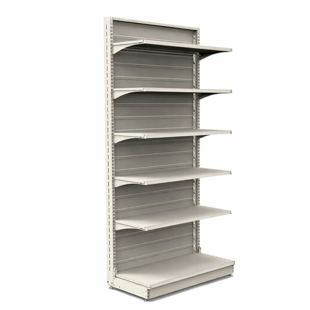 Economy Wall Shelving Unit – Central Back Panel, H240×D40×L100 cm 40+4×40