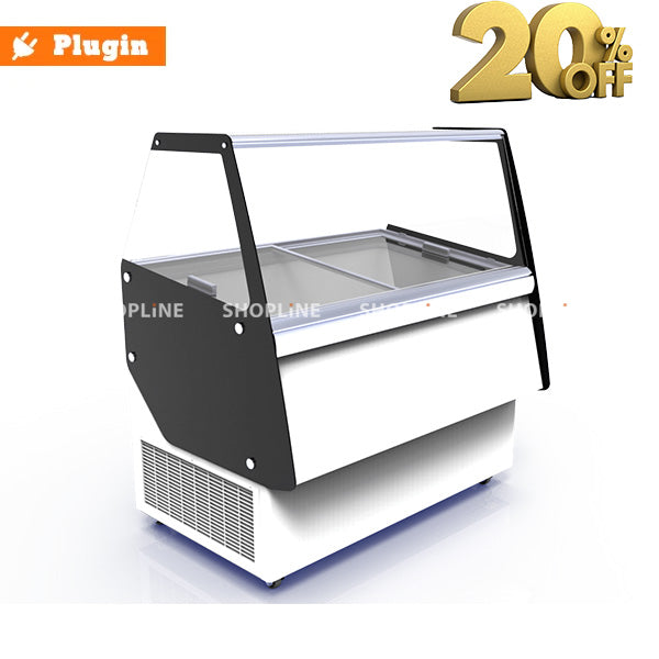 Ice Cream Display Freezer ATHENA 9 Premium Scoop