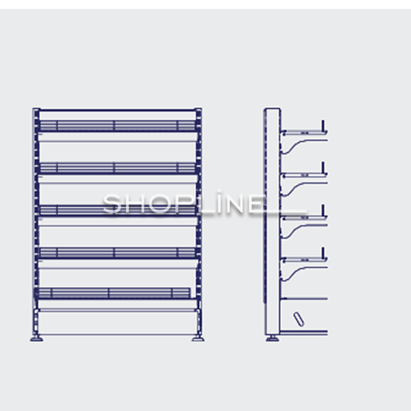 Sample Units for Checkout Gondola