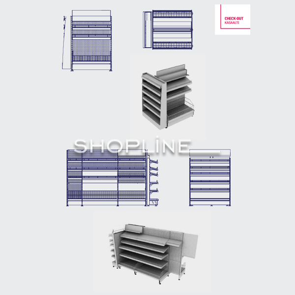 Sample Units for Checkout Gondola 2