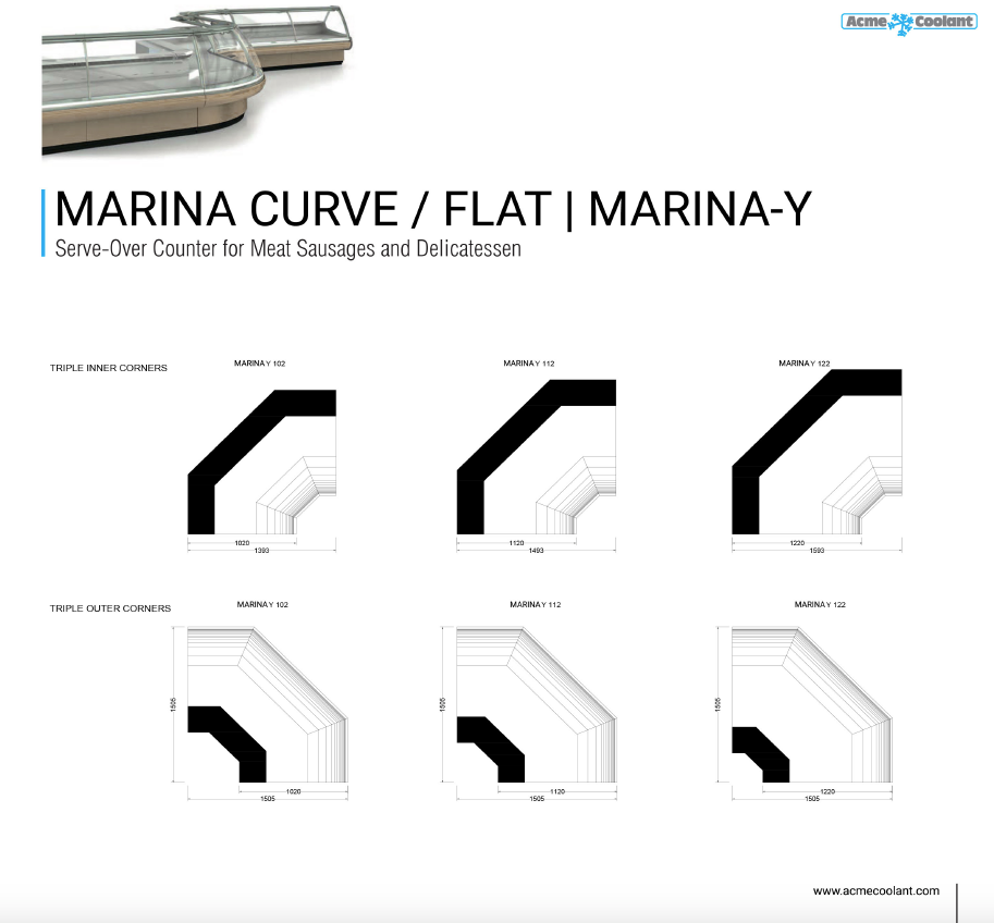 Serve Over Counter Marina Standard Curved - Remote