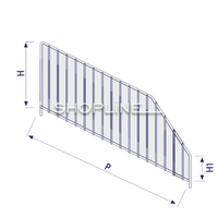 Seperation Grill H:80/120 mm