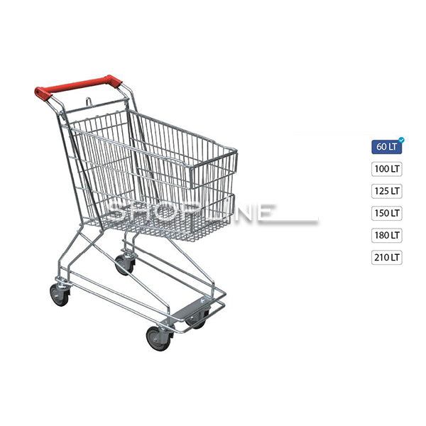 عربة تسوق ستيلكار Steelcar  مع مقعد للأطفال (60 لترًا - 210 لترًا)