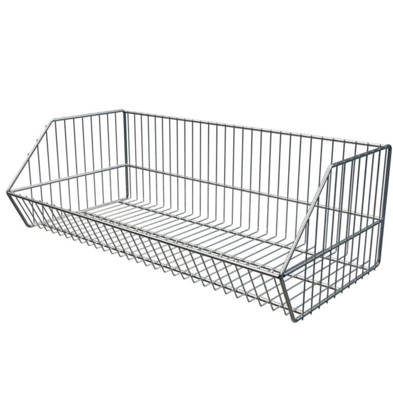 Top Shelf Basket Shelf 30x30x133 cm  It allows you to display your products in an orderly manner in the store.  It is a practical and useful product because it is portable .  It ensures that products are kept at the forefront.  It is among the frequently preferred sales support products .   It is a preferred product especially in boutique and garment stores, supermarkets and DIY stores .