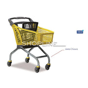 Plastic Market Trolley (Metal Case) With Baby Seat 100LT