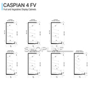 Multideck Cabinet Caspian 4 FV - Remote