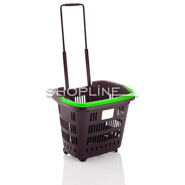 34L Shopping Basket on Wheels