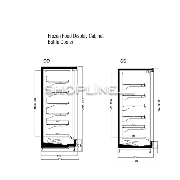 Glass Door Freezer Magicool - Remote