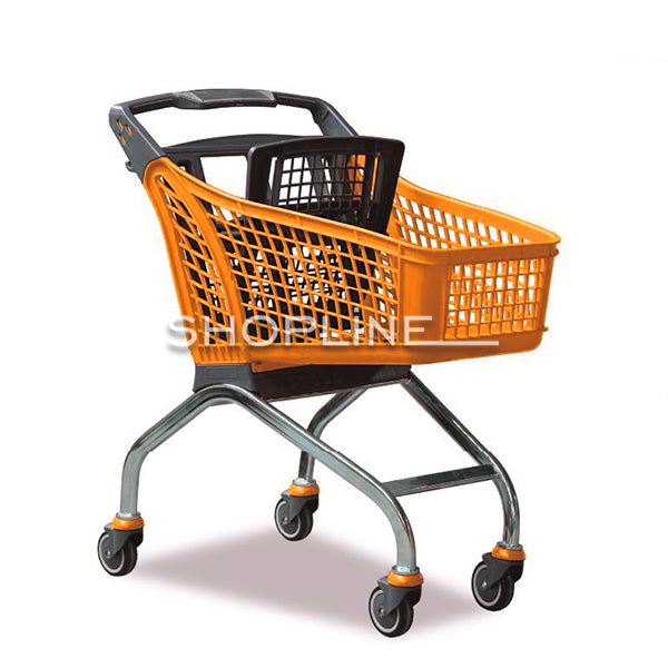 Plastic Market Trolley (Metal Case) With Baby Seat 100LT