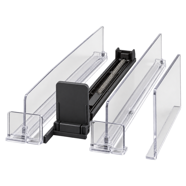 Shelf dividers & pushers