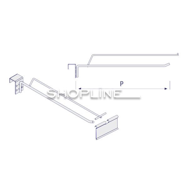 WIRE HOOK FOR REAR BAR WITH BL
