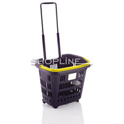 34L Shopping Basket on Wheels